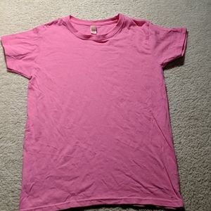 Anvil plain hot pink t-shirt